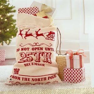North Pole Santa Gift Bag